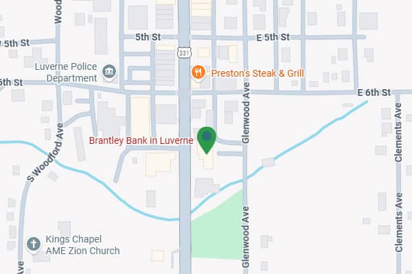 Map of Luverne branch